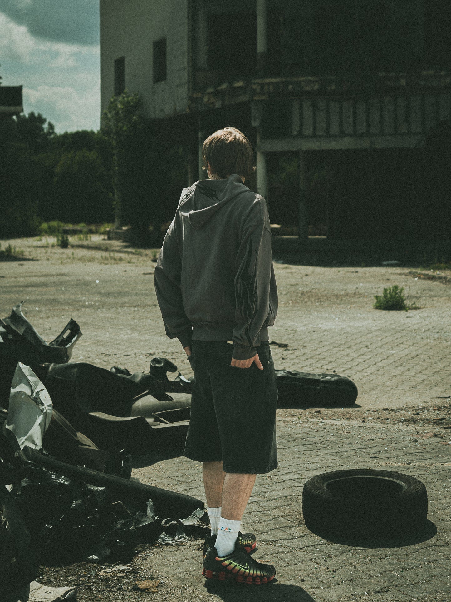 TRIBAL HOODIE ANTHRACITE