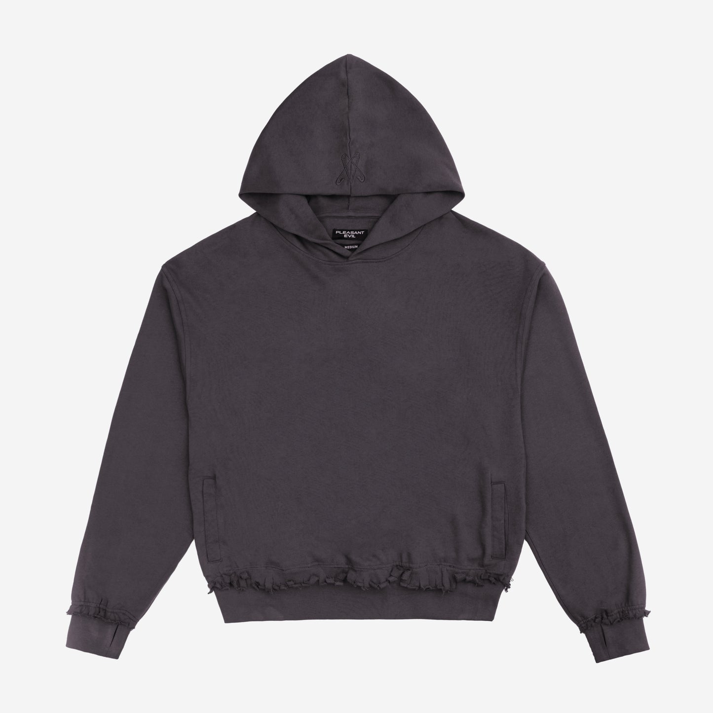 BLANK ANTHRACITE HOODIE