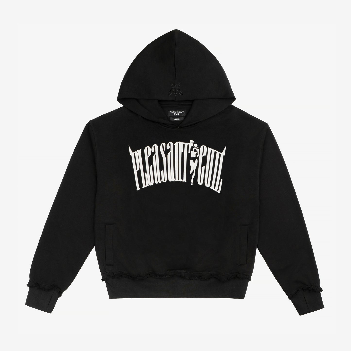 UNIVERSITY LOGO HOODIE BLACK