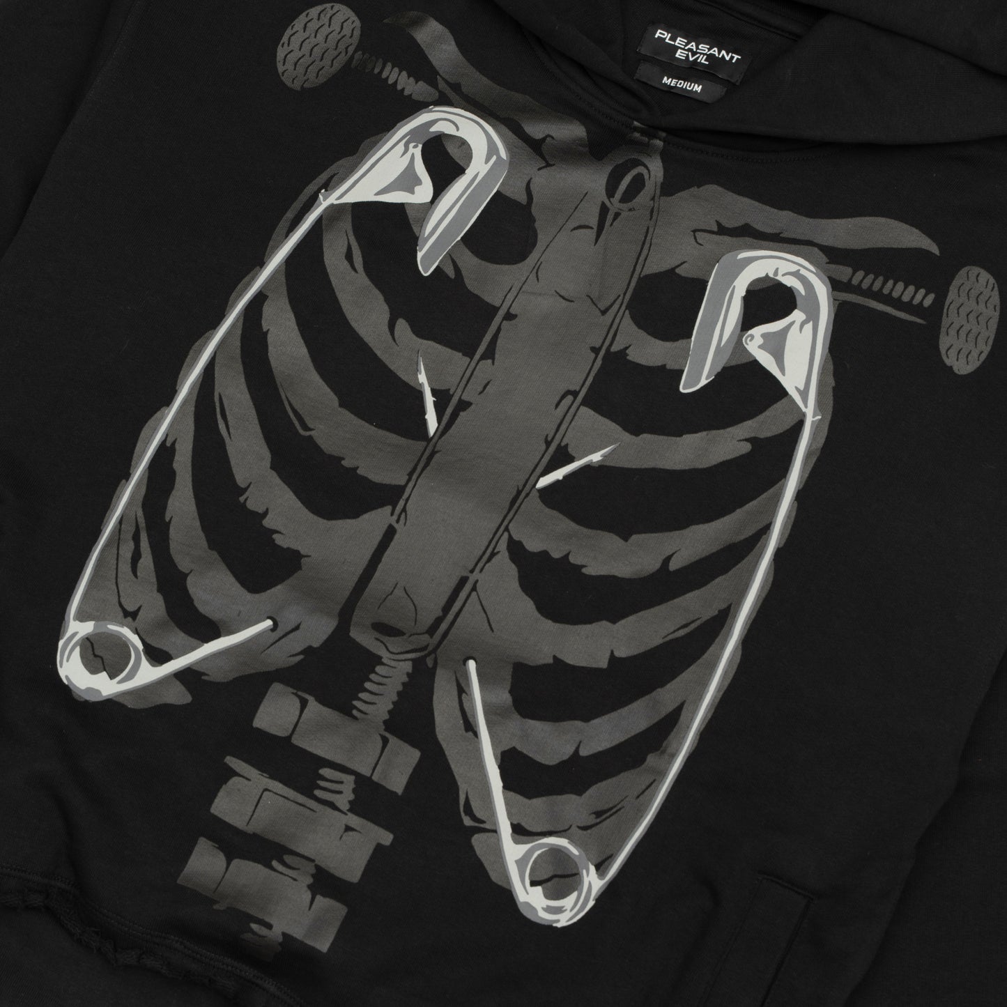 SKELETON HOODIE BLACK
