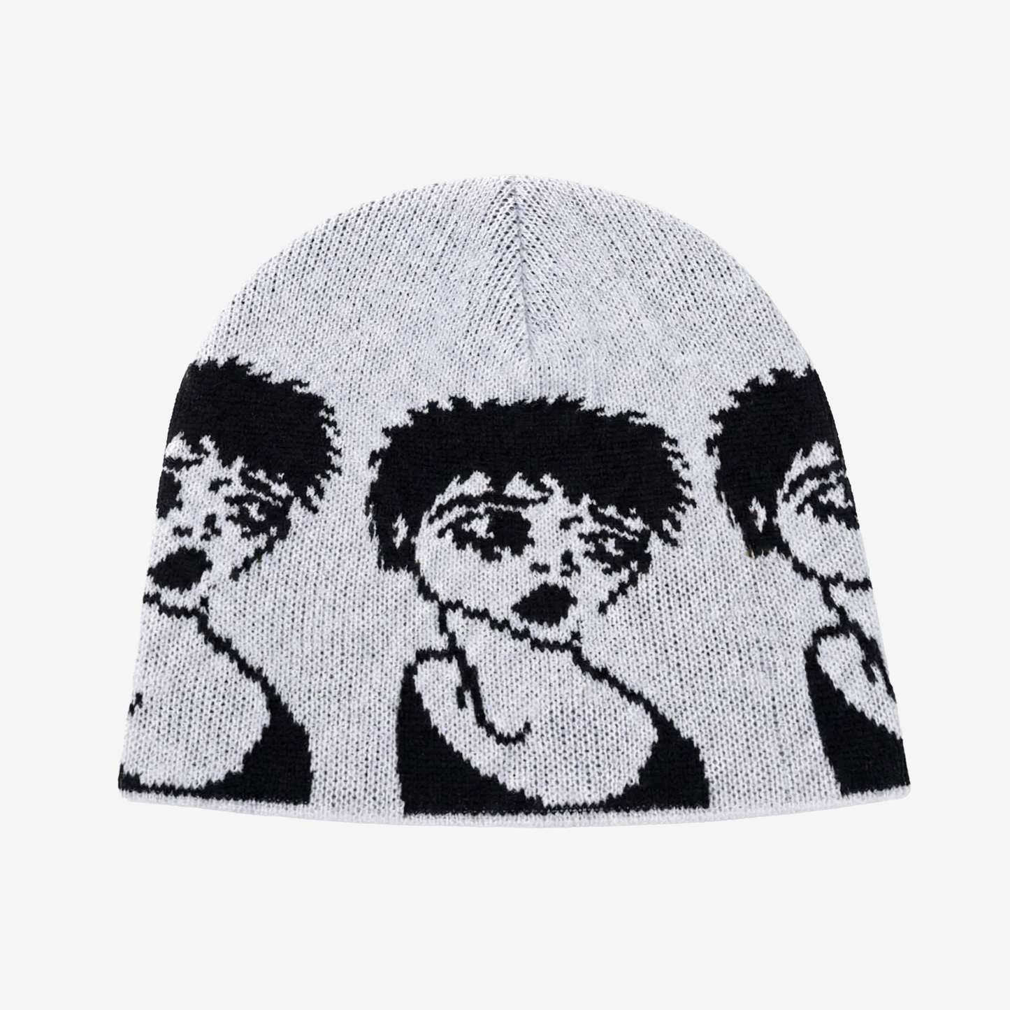 EMO WHITE BEANIE