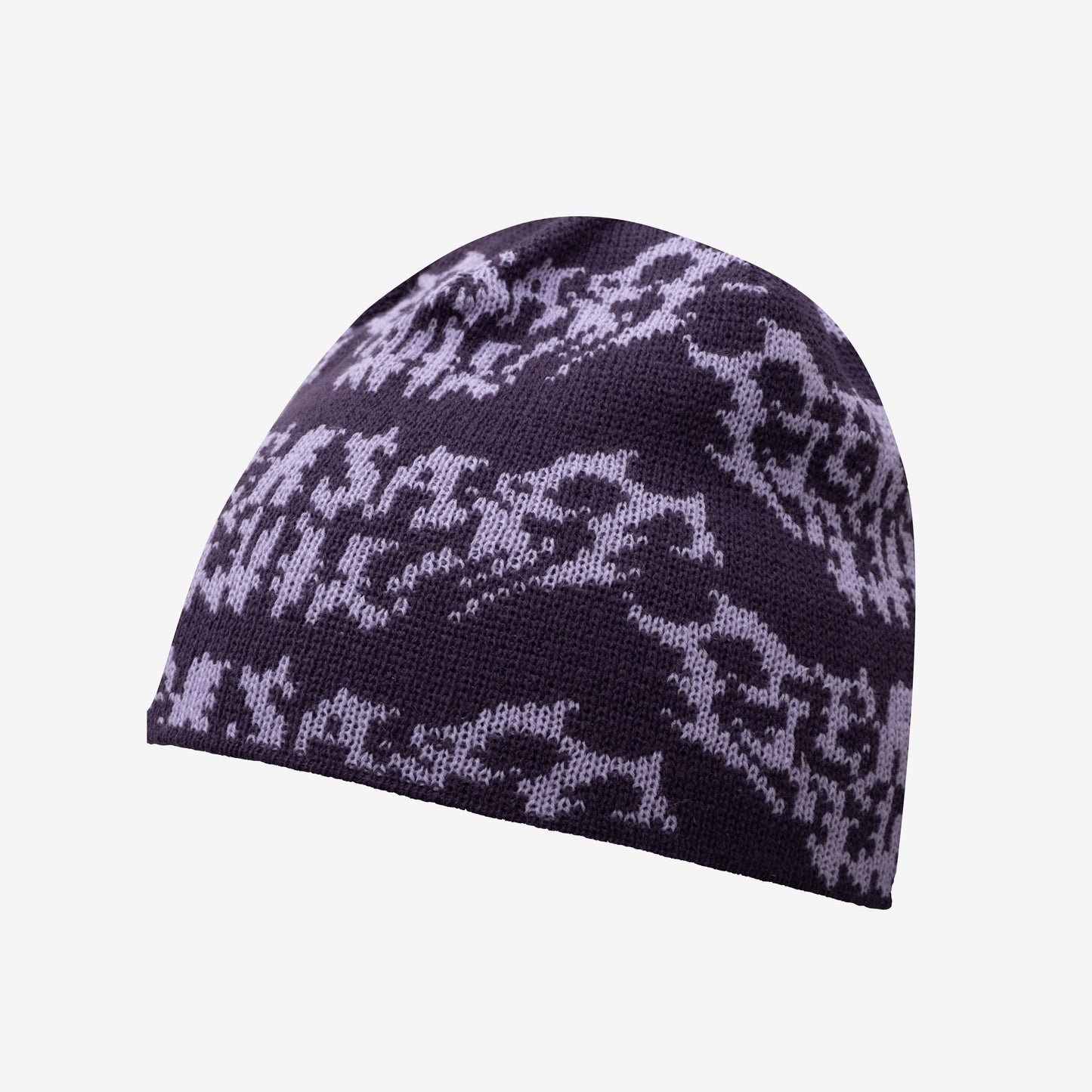 METAL LOGO BEANIE PURPLE