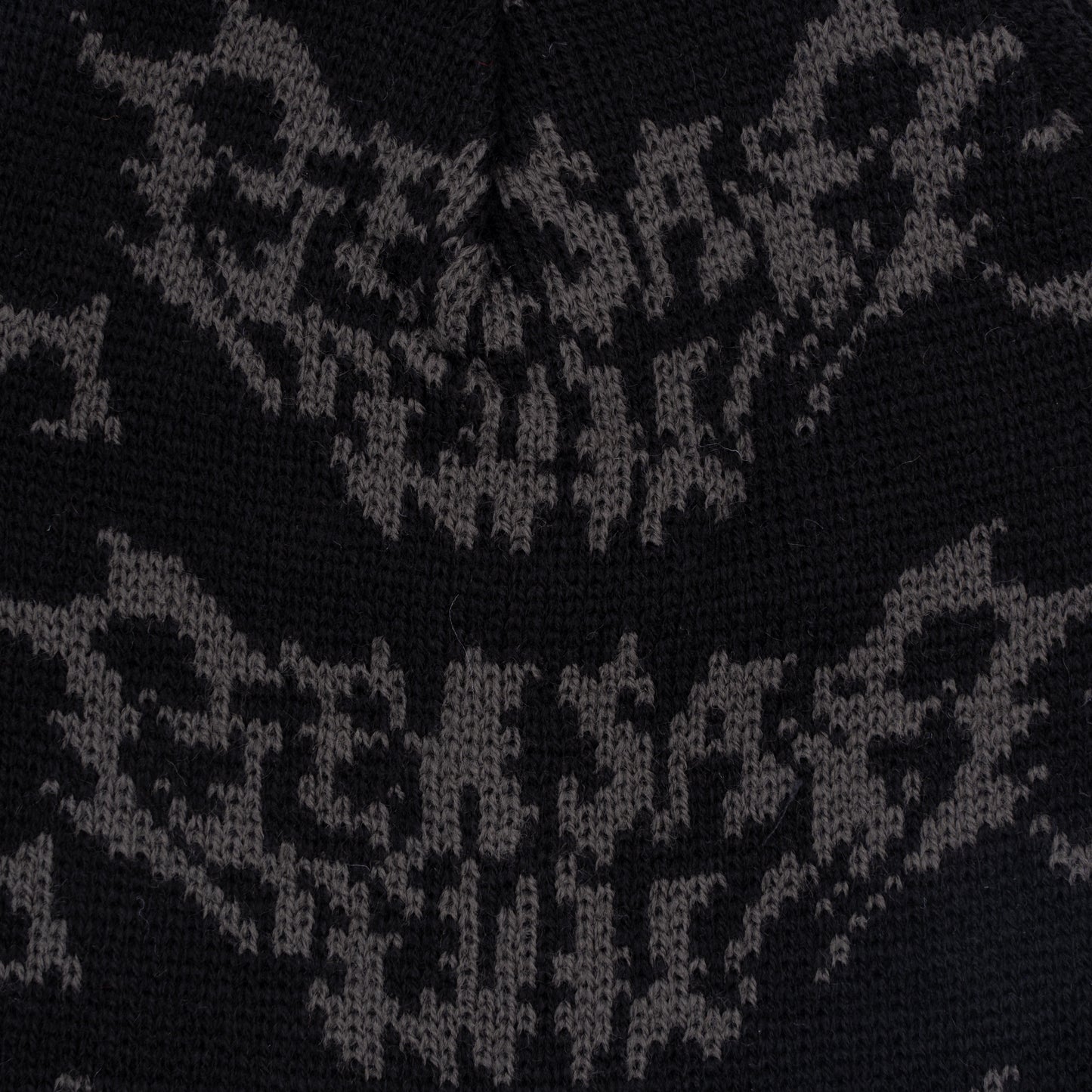 METAL LOGO BEANIE BLACK