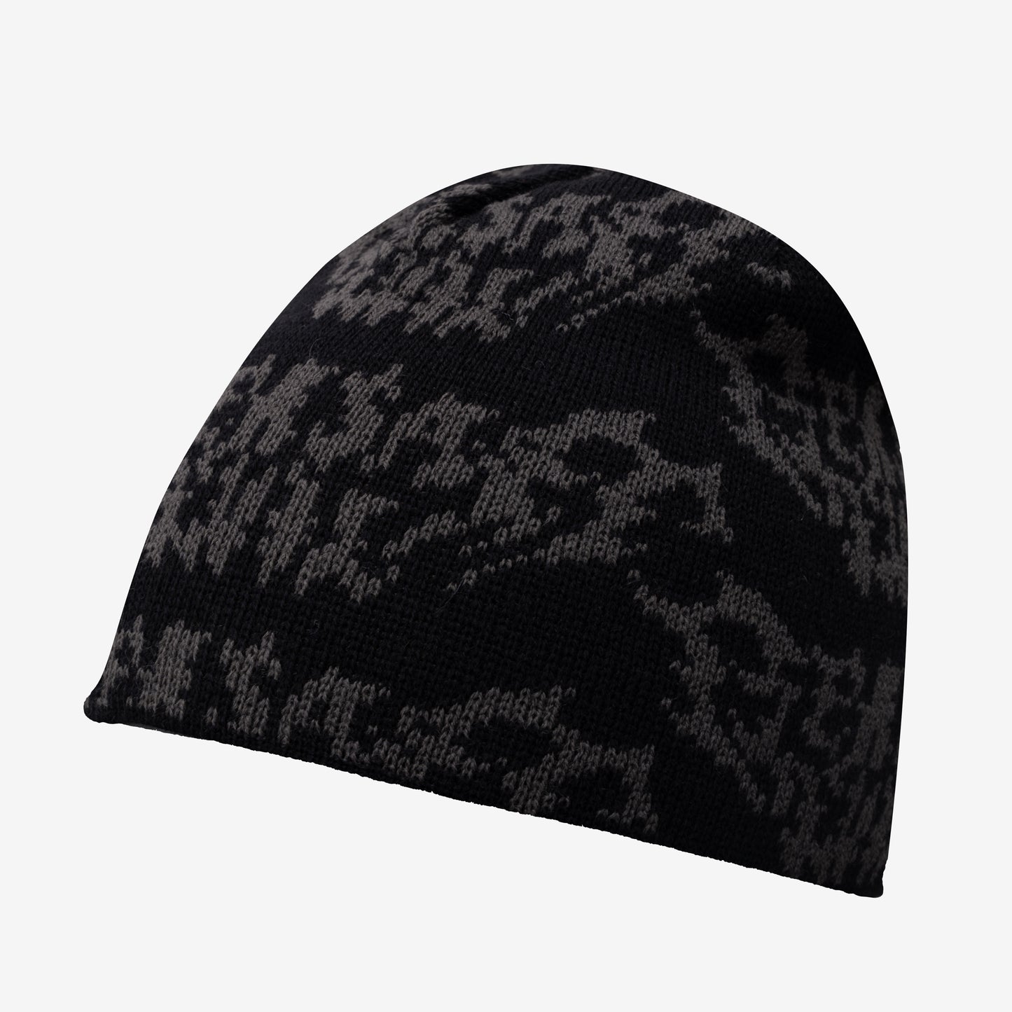 METAL LOGO BEANIE BLACK