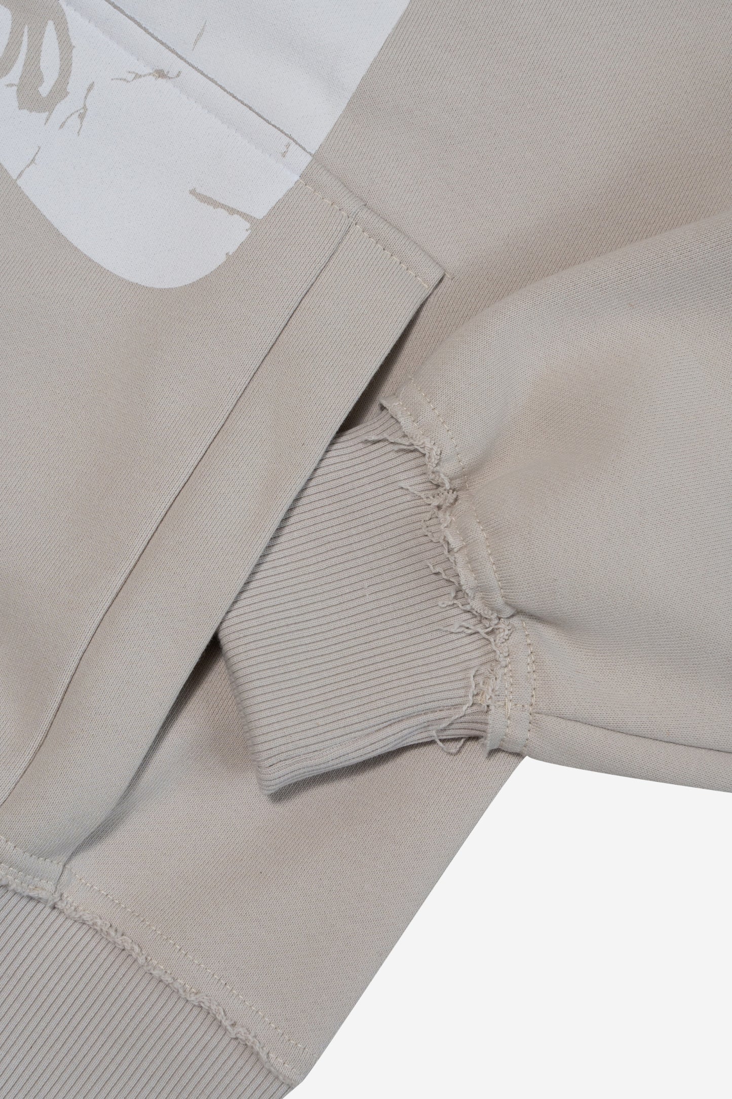Cross Zip Hoodie Grey
