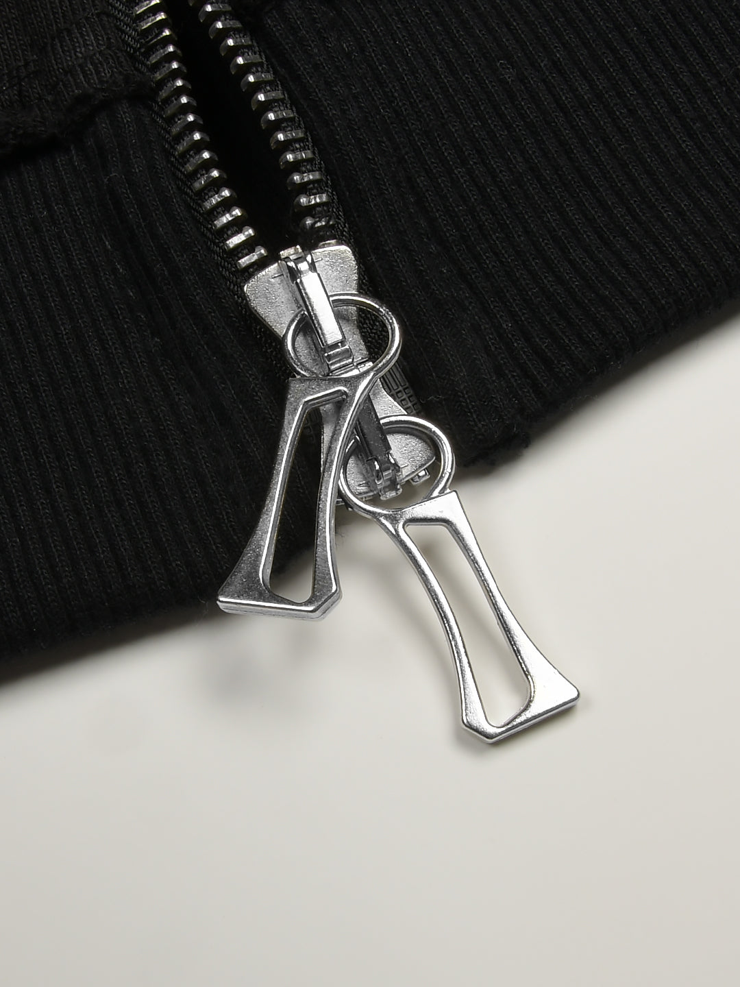 Cross Zip Hoodie White
