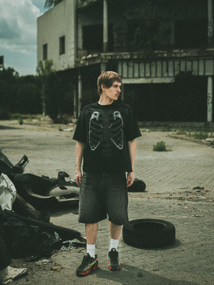 SKELETON TEE BLACK