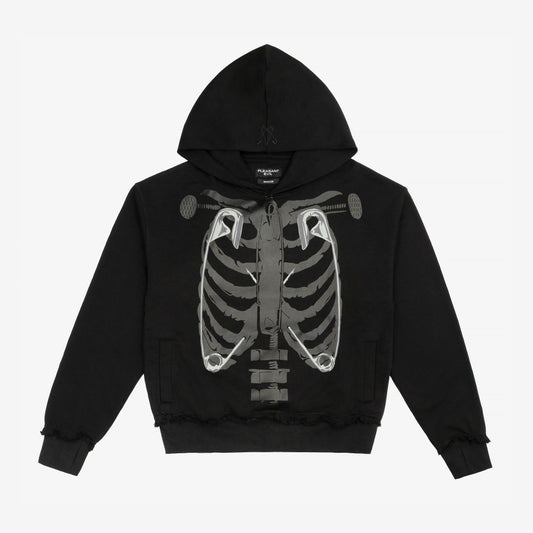SKELETON HOODIE BLACK