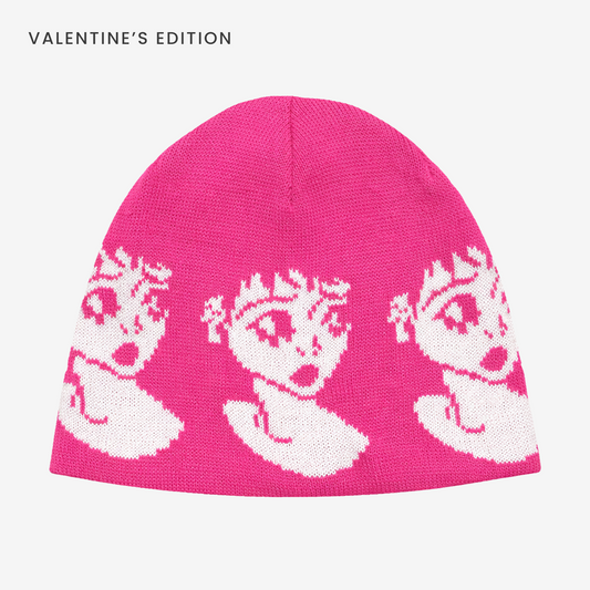 EMO MAGENTA BEANIE