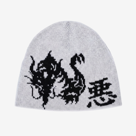 DRAGON WHITE BEANIE