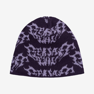 METAL LOGO BEANIE PURPLE
