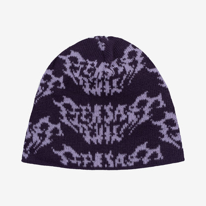 METAL LOGO BEANIE PURPLE