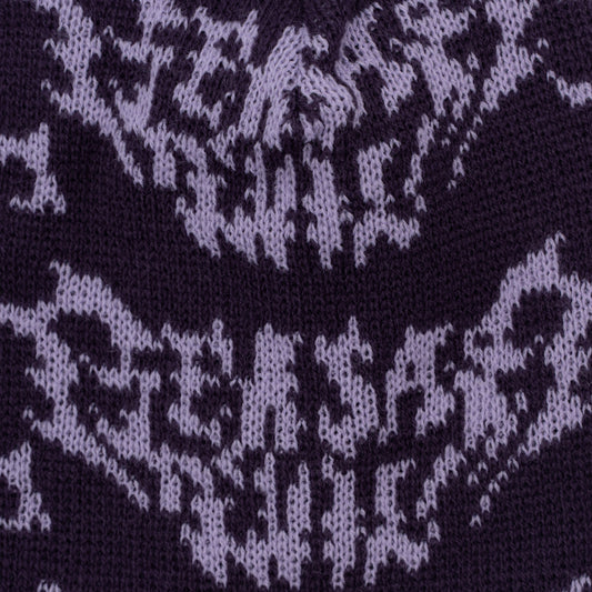 METAL LOGO BEANIE PURPLE