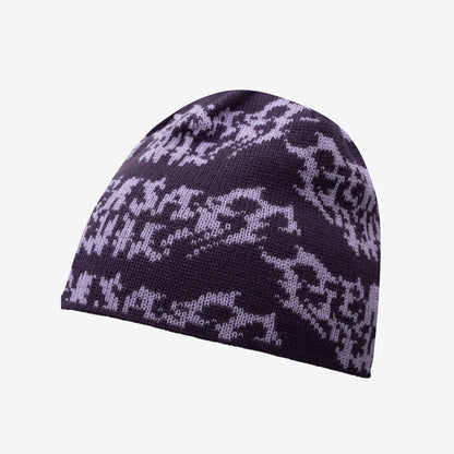 METAL LOGO BEANIE PURPLE