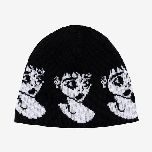 EMO BEANIE BLACK