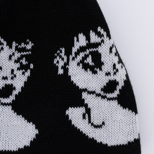 EMO BEANIE BLACK