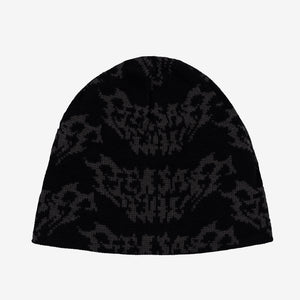 METAL LOGO BEANIE BLACK