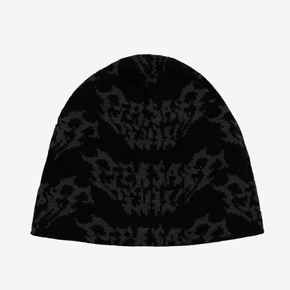 METAL LOGO BEANIE BLACK