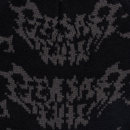 METAL LOGO BEANIE BLACK