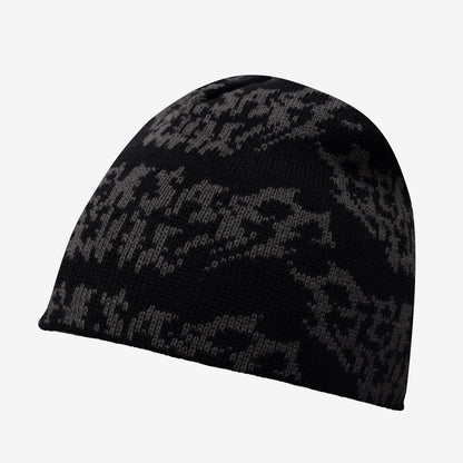 METAL LOGO BEANIE BLACK