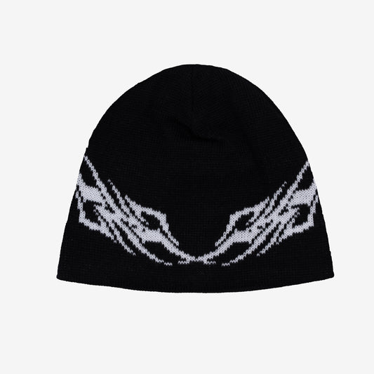 TRIBAL BEANIE BLACK