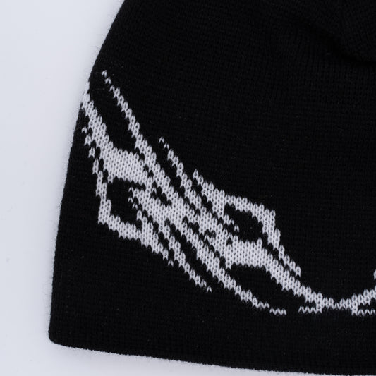 TRIBAL BEANIE BLACK
