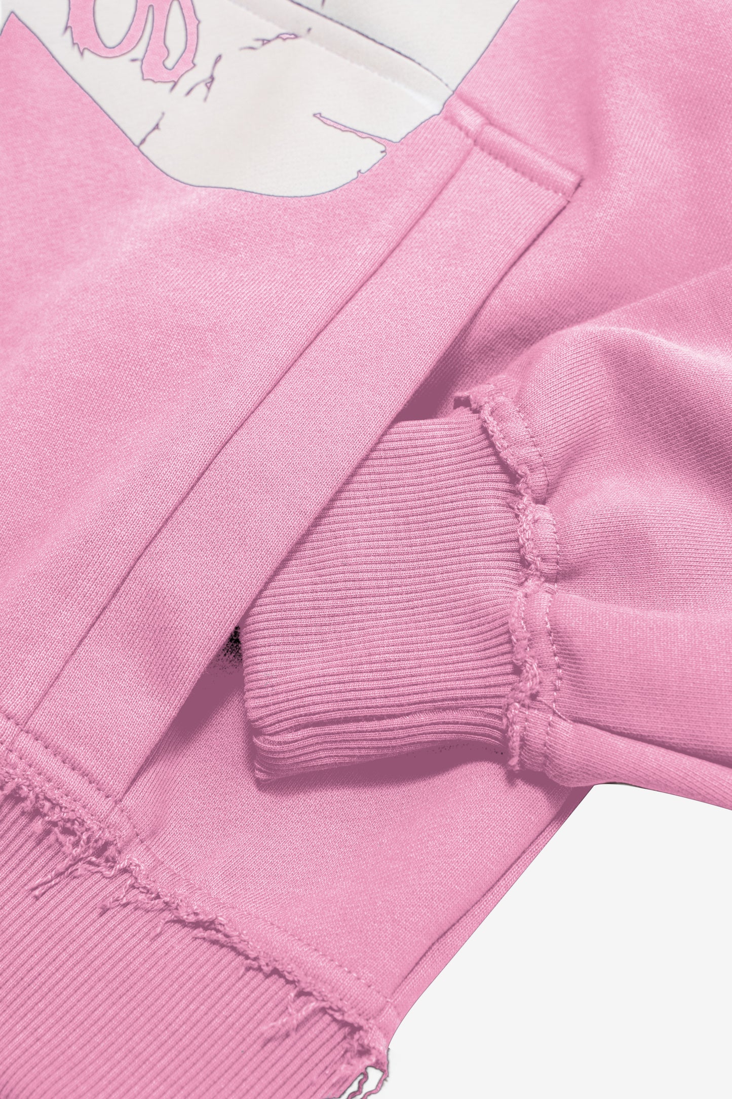 CROSS ZIP HOODIE CANDY PINK