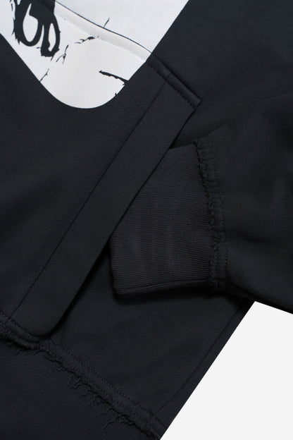 CROSS ZIP HOODIE SLATE GREY