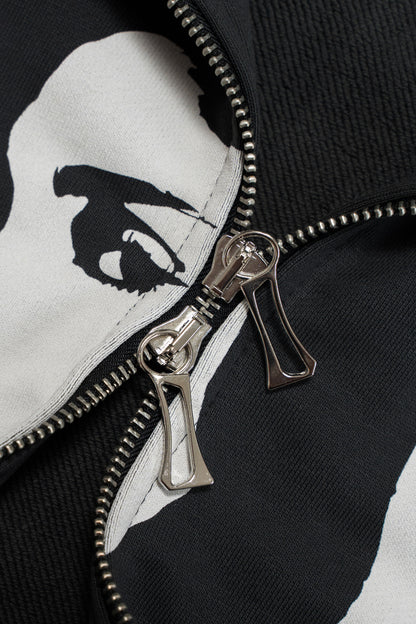 CROSS ZIP HOODIE SLATE GREY