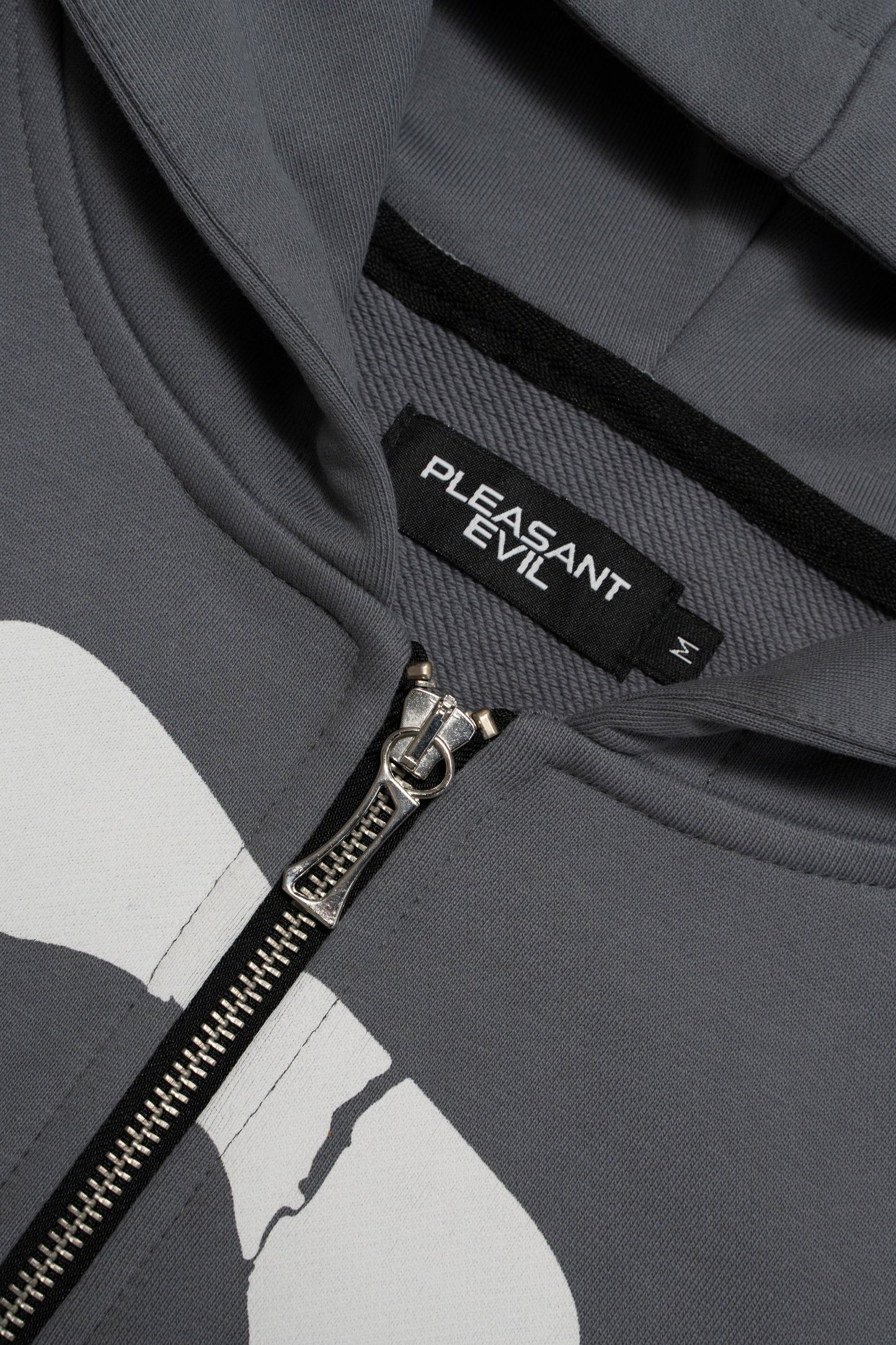 Cross Zip Hoodie Grey