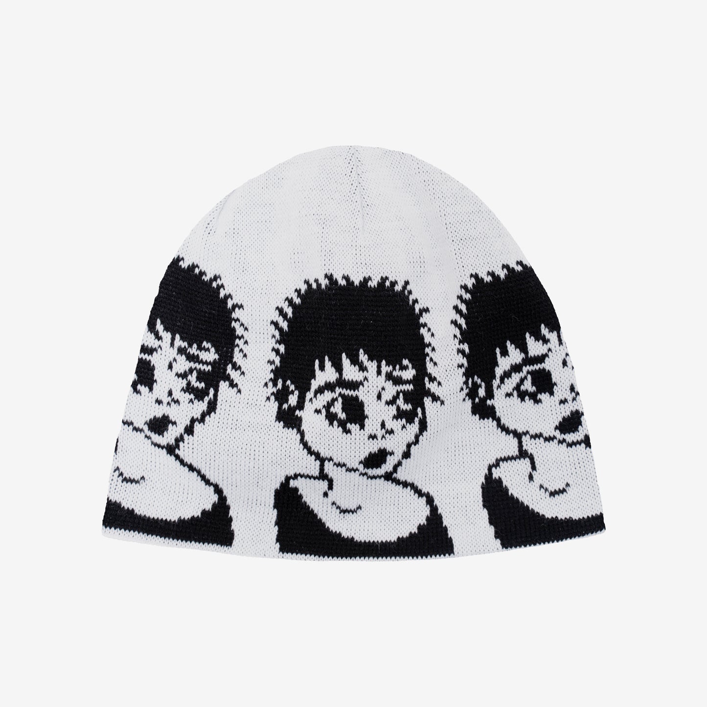 EMO WHITE BEANIE