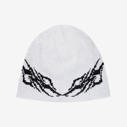 TRIBAL BEANIE WHITE