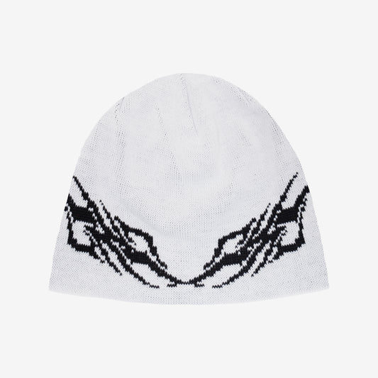 TRIBAL BEANIE WHITE