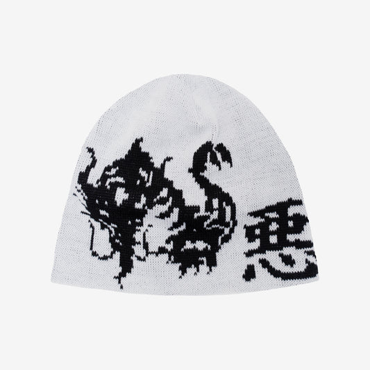 DRAGON WHITE BEANIE