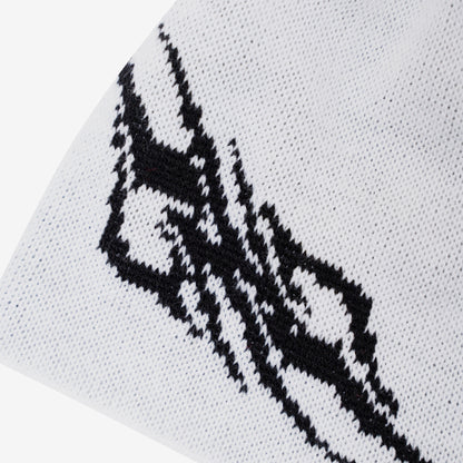 TRIBAL BEANIE WHITE