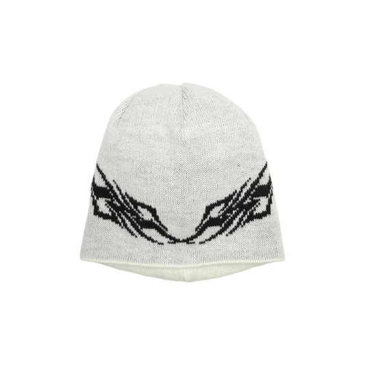 TRIBAL BEANIE WHITE